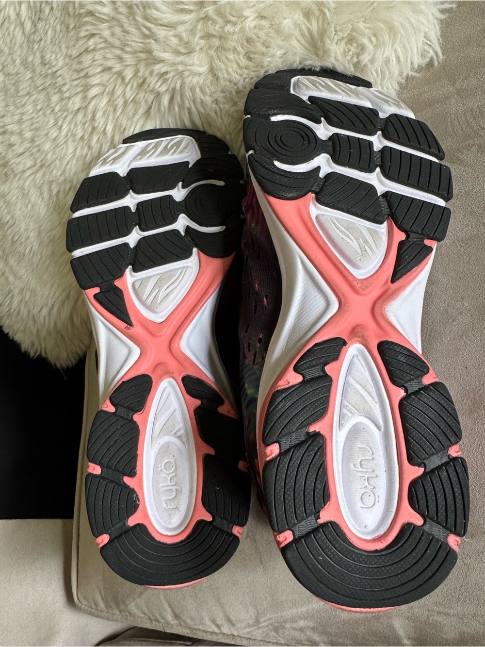 Ryka Women's Black Multicolor Athletic Lace-Up Sneakers - Picture 3 of 6
